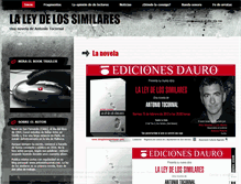 Tablet Screenshot of laleydelossimilares.com